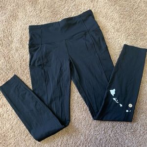 RARE LULULEMON Fast & Free 7/8 Pant Sz 6